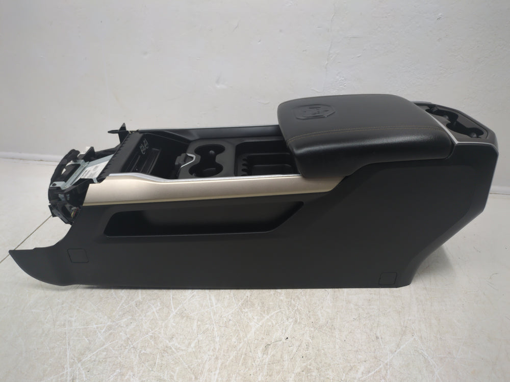 2019 - 2024 Dodge Ram Center Console, 1500 DT, Laramie Sport Black & Gold #1789 | Picture # 3 | OEM Seats