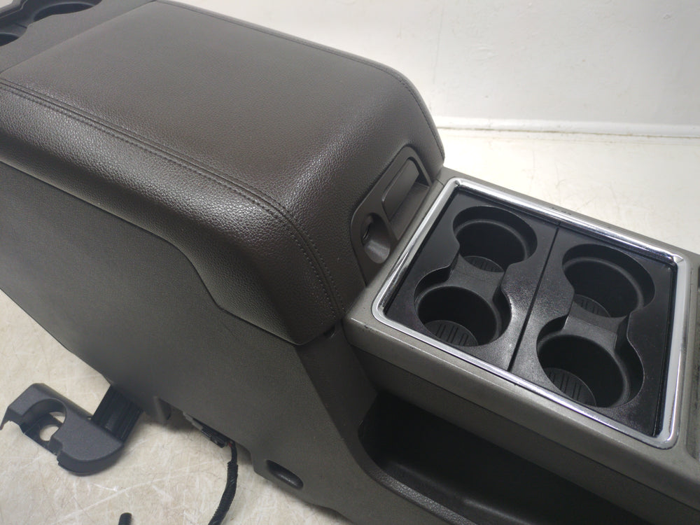 2011 - 2016 Ford F250 F350 Super Duty Flow Through Center Console, Adobe Brown #1774 | Picture # 5 | OEM Seats