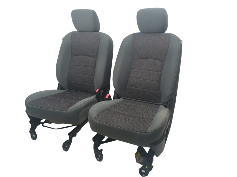 2009 - 2018 Dodge Ram Seats, Front, Gray Cloth, Powered, 4th Gen #1783 | Picture # 1 | OEM Seats