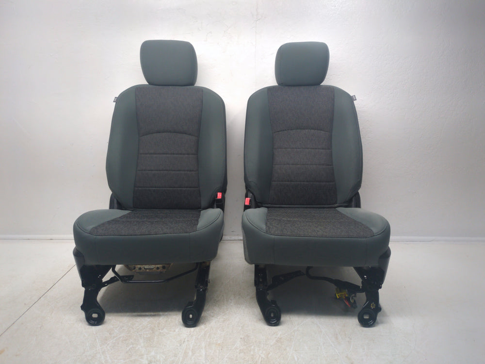 2009 - 2018 Dodge Ram Seats, Front, Gray Cloth, Powered, 4th Gen #1783 | Picture # 4 | OEM Seats