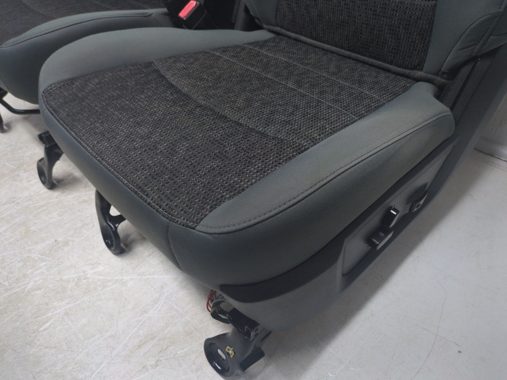 2009 - 2018 Dodge Ram Seats, Front, Gray Cloth, Powered, 4th Gen #1783 | Picture # 10 | OEM Seats