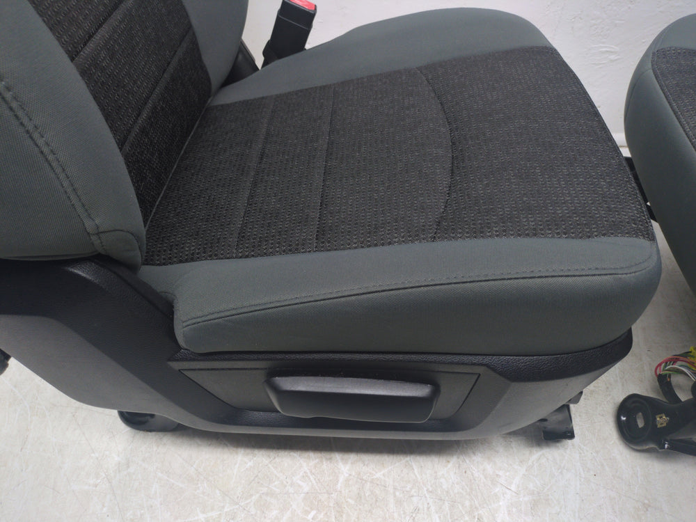 2009 - 2018 Dodge Ram Seats, Front, Gray Cloth, Powered, 4th Gen #1783 | Picture # 11 | OEM Seats