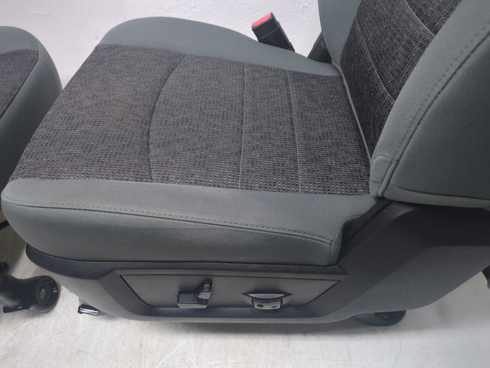 2009 - 2018 Dodge Ram Seats, Front, Gray Cloth, Powered, 4th Gen #1783 | Picture # 12 | OEM Seats