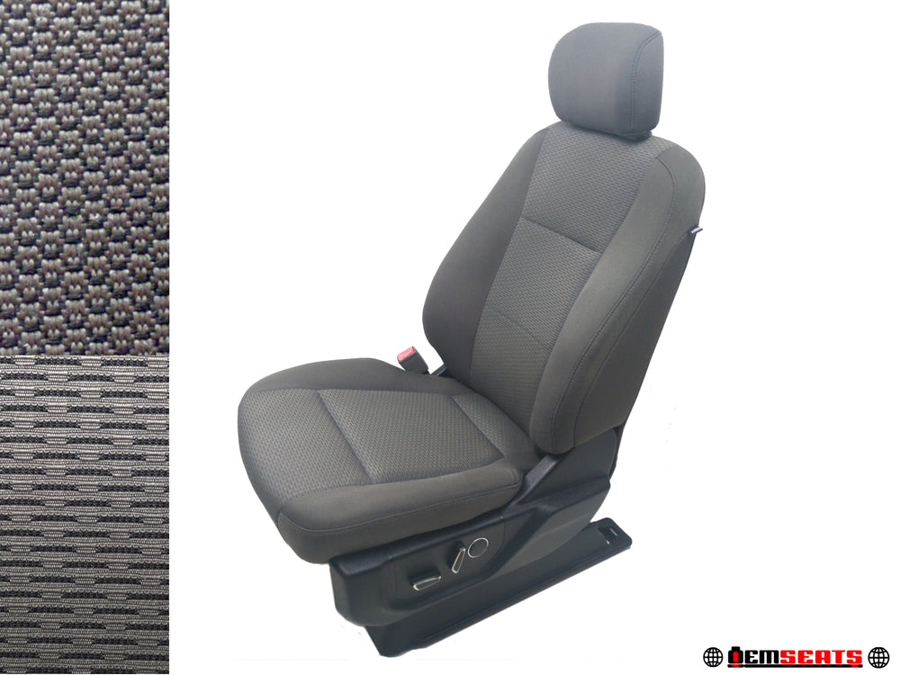 2015 - 2023 Ford Truck Driver Seat, XLT Powered, Heated Earth Gray Cloth #1782 | Picture # 3 | OEM Seats