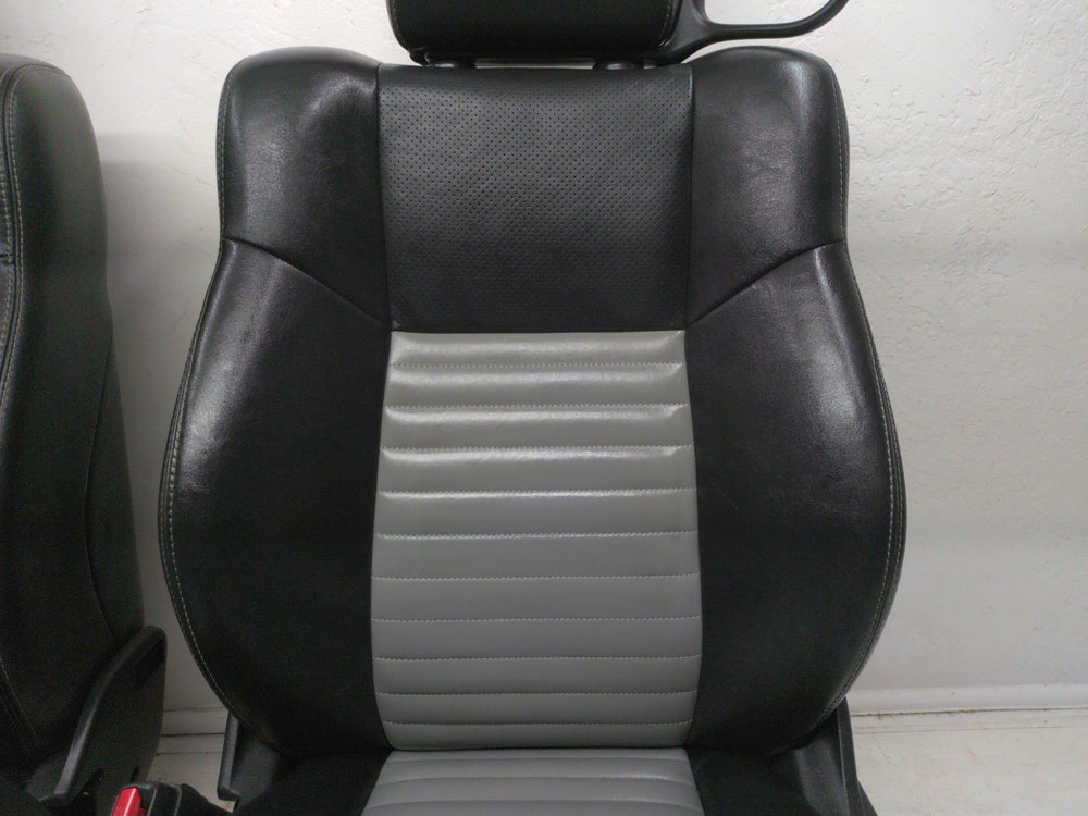 2008 - 2010 Dodge Challenger Seats, Front & Rear, Black & Gray Leather #1778 | Picture # 7 | OEM Seats