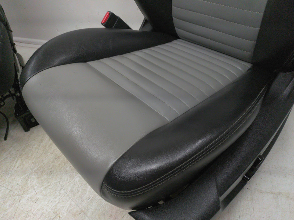 2008 - 2010 Dodge Challenger Seats, Front & Rear, Black & Gray Leather #1778 | Picture # 13 | OEM Seats