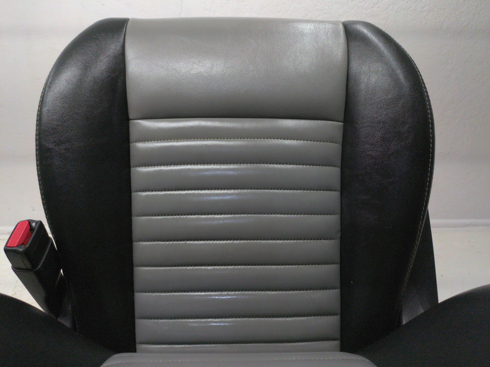 2008 - 2010 Dodge Challenger Seats, Front & Rear, Black & Gray Leather #1778 | Picture # 18 | OEM Seats