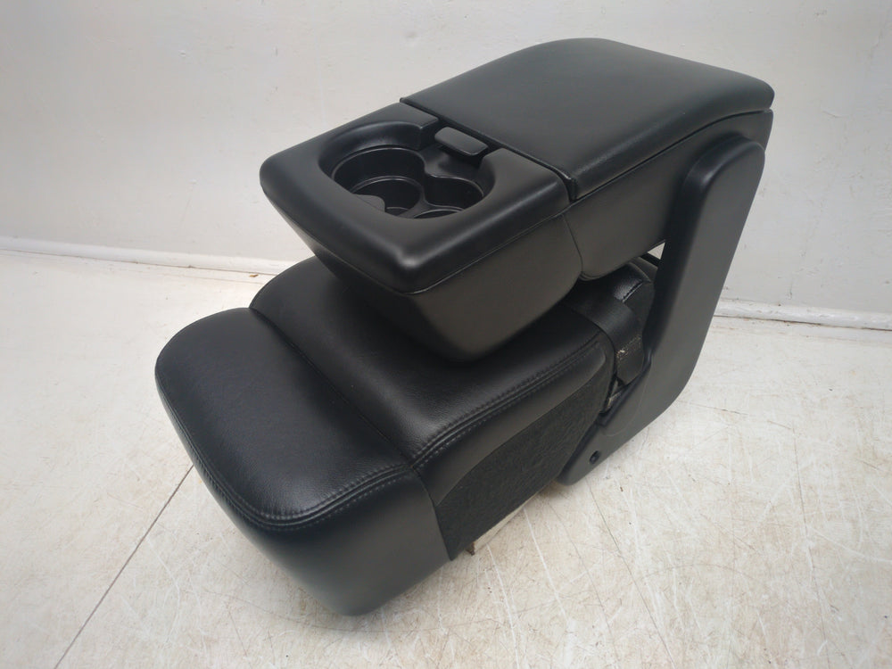 2004 - 2008 Ford F150 Jump Seat Console, OEM Black Leather #1596 | Picture # 3 | OEM Seats