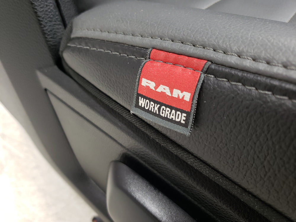 2019 - 2024 Dodge Ram Classic Seats, Front, Gray Vinyl Manual, 4th Gen #1602 | Picture # 10 | OEM Seats