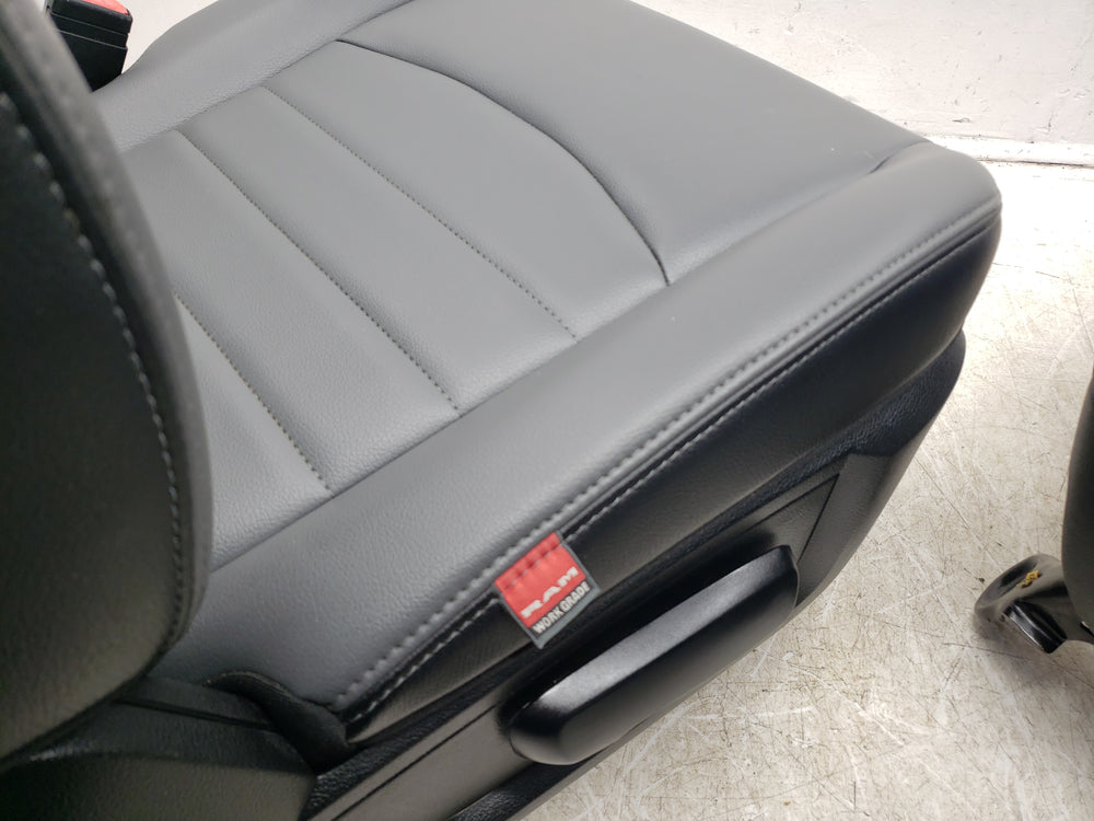 2019 - 2024 Dodge Ram Classic Seats, Front, Gray Vinyl Manual, 4th Gen #1602 | Picture # 13 | OEM Seats