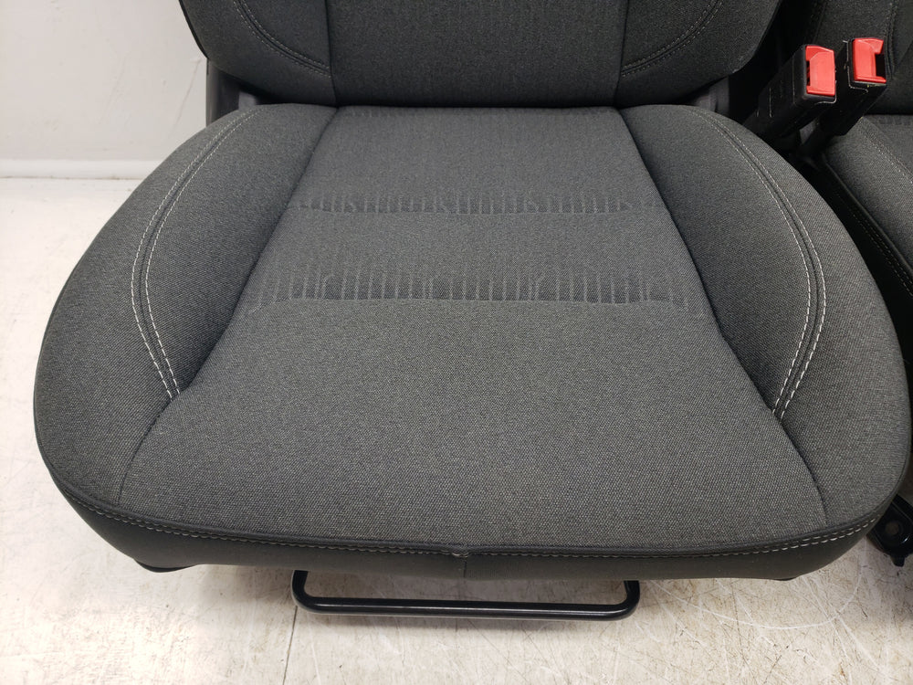 2019 - 2024 Dodge Ram DT 1500 Seats, Front Charcoal Black Cloth, Power Heated #1605 | Picture # 3 | OEM Seats