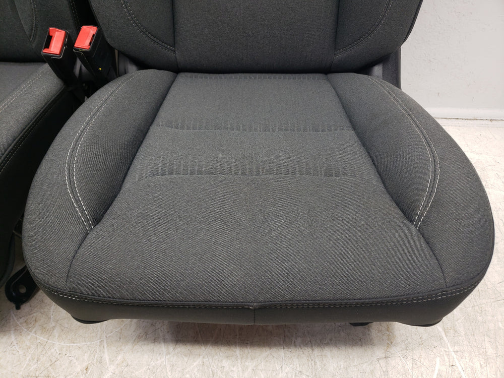 2019 - 2024 Dodge Ram DT 1500 Seats, Front Charcoal Black Cloth, Power Heated #1605 | Picture # 4 | OEM Seats