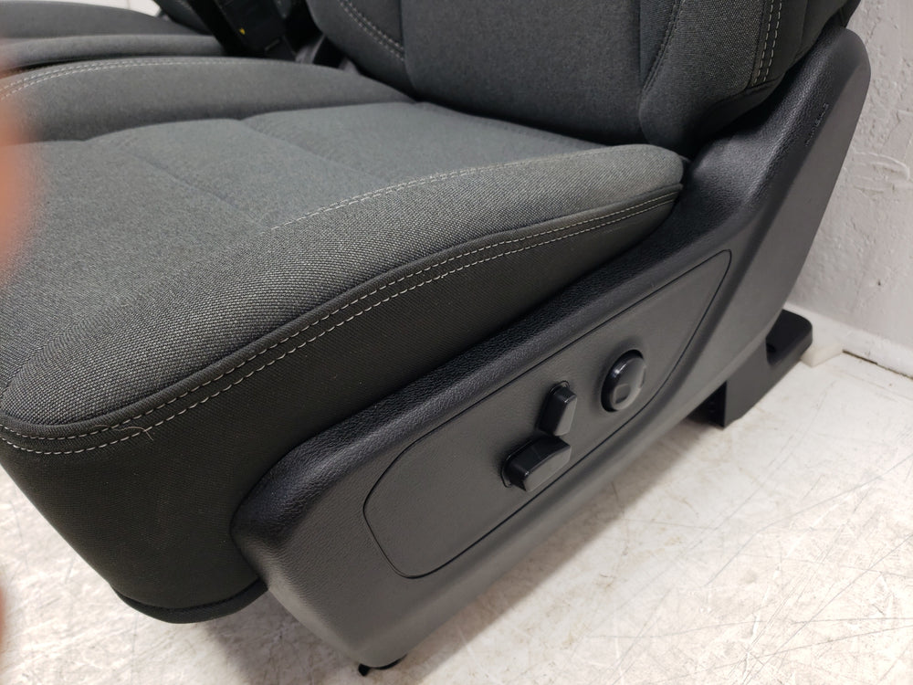 2019 - 2024 Dodge Ram DT 1500 Seats, Front Charcoal Black Cloth, Power Heated #1605 | Picture # 5 | OEM Seats