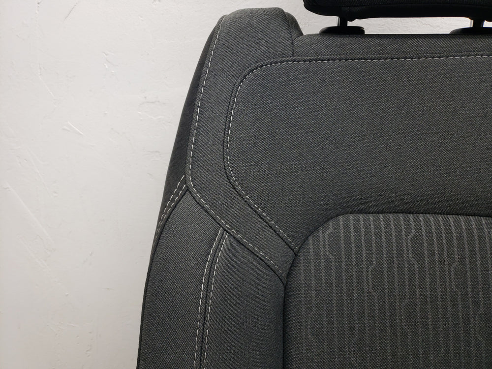 2019 - 2024 Dodge Ram DT 1500 Seats, Front Charcoal Black Cloth, Power Heated #1605 | Picture # 7 | OEM Seats