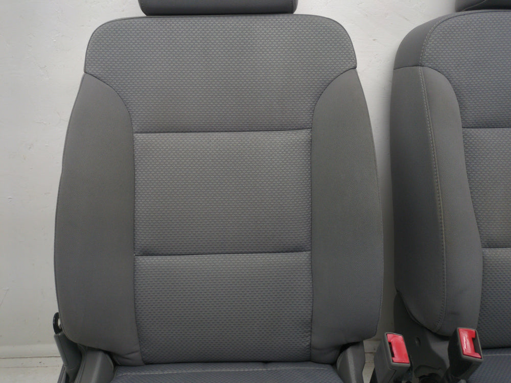 2014 - 2019 GMC Sierra Chevy Silverado Front Seats, Gray Cloth LT Power #1608 | Picture # 4 | OEM Seats