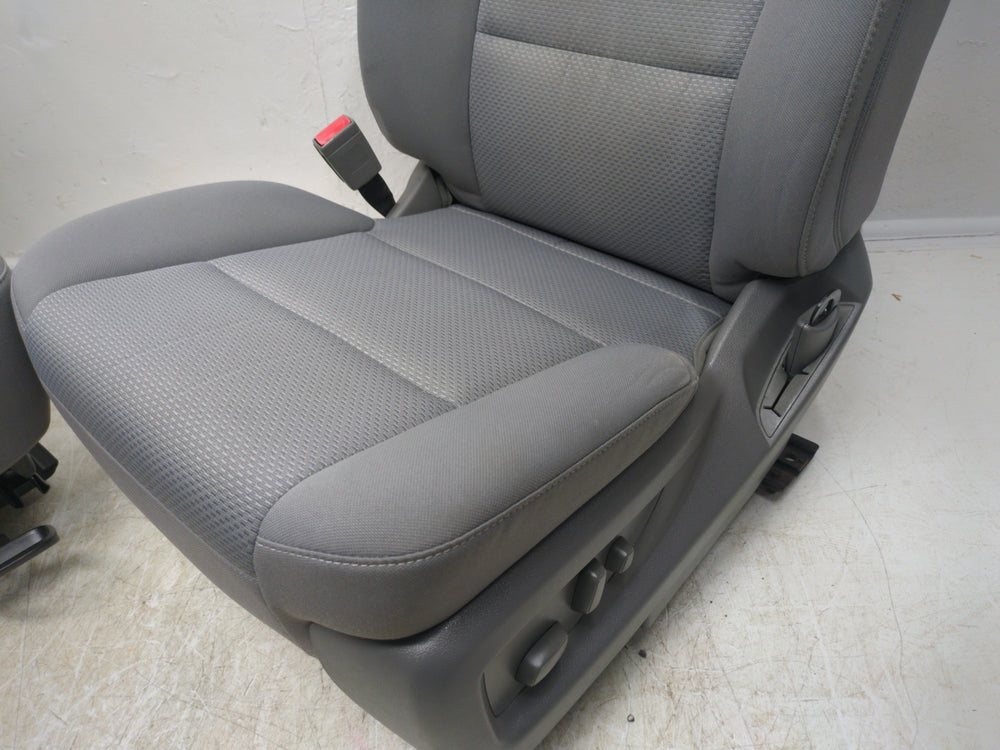 2014 - 2019 GMC Sierra Chevy Silverado Front Seats, Gray Cloth LT Power #1608 | Picture # 9 | OEM Seats