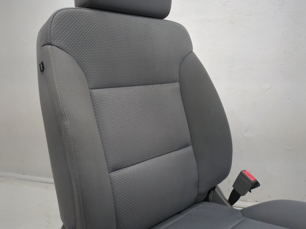 2014 - 2019 GMC Sierra Chevy Silverado Front Seats, Gray Cloth LT Power #1608 | Picture # 10 | OEM Seats