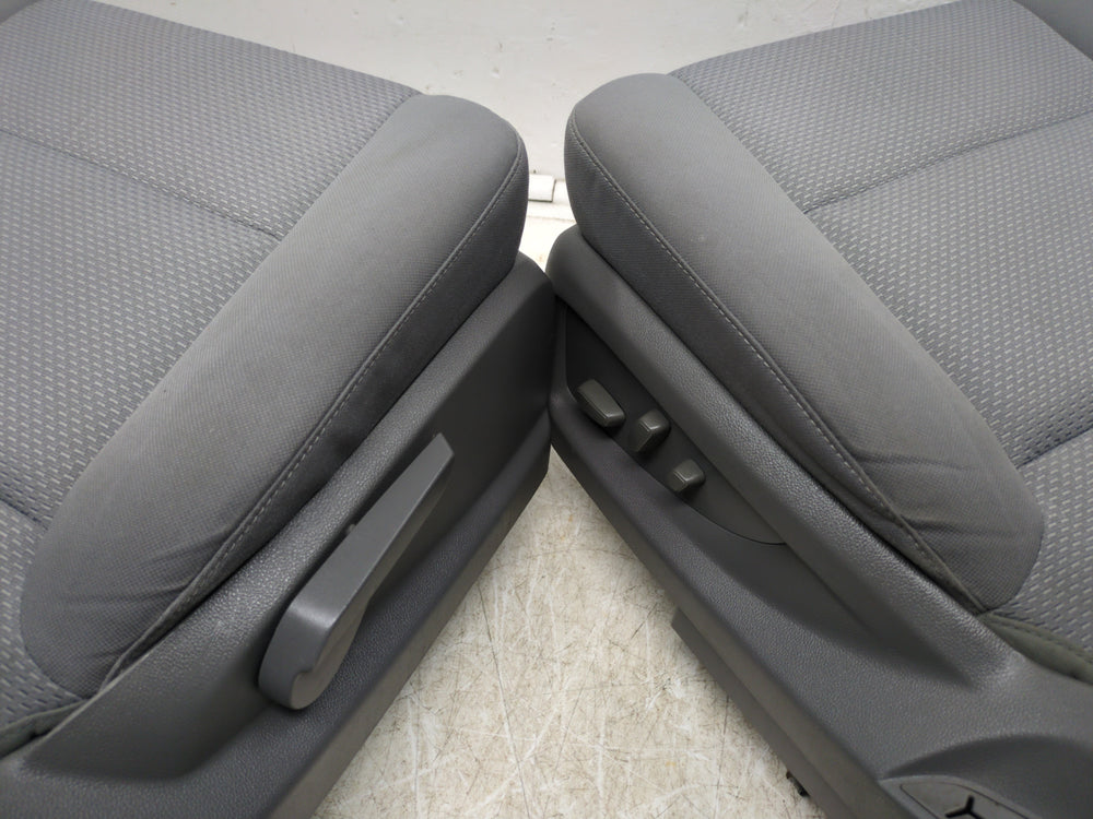 2014 - 2019 GMC Sierra Chevy Silverado Front Seats, Gray Cloth LT Power #1608 | Picture # 14 | OEM Seats