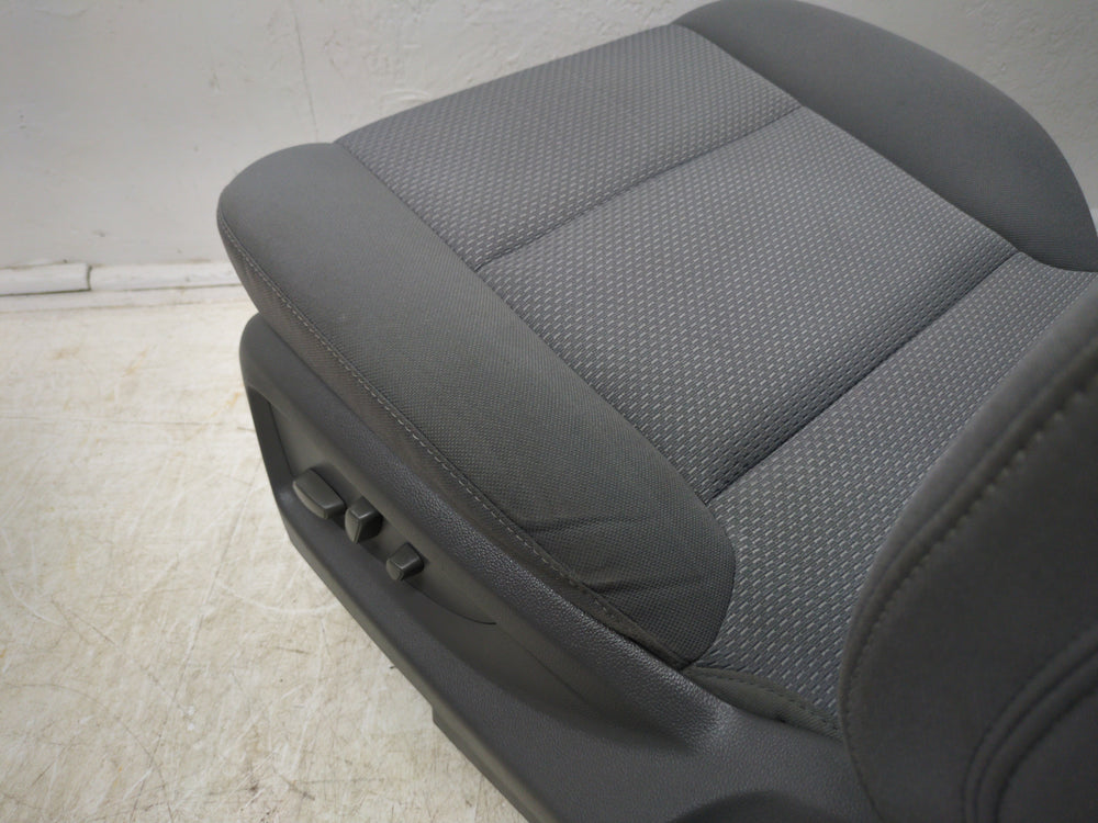 2014 - 2019 GMC Sierra Chevy Silverado Front Seats, Gray Cloth LT Power #1608 | Picture # 16 | OEM Seats