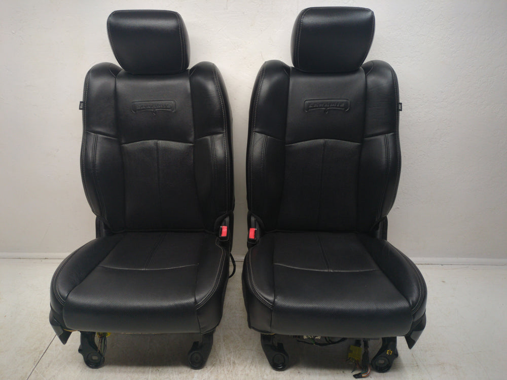 2009 - 2018 Dodge Ram Laramie Seats, Front, Cooled Black Leather, 4th Gen #1610 | Picture # 4 | OEM Seats