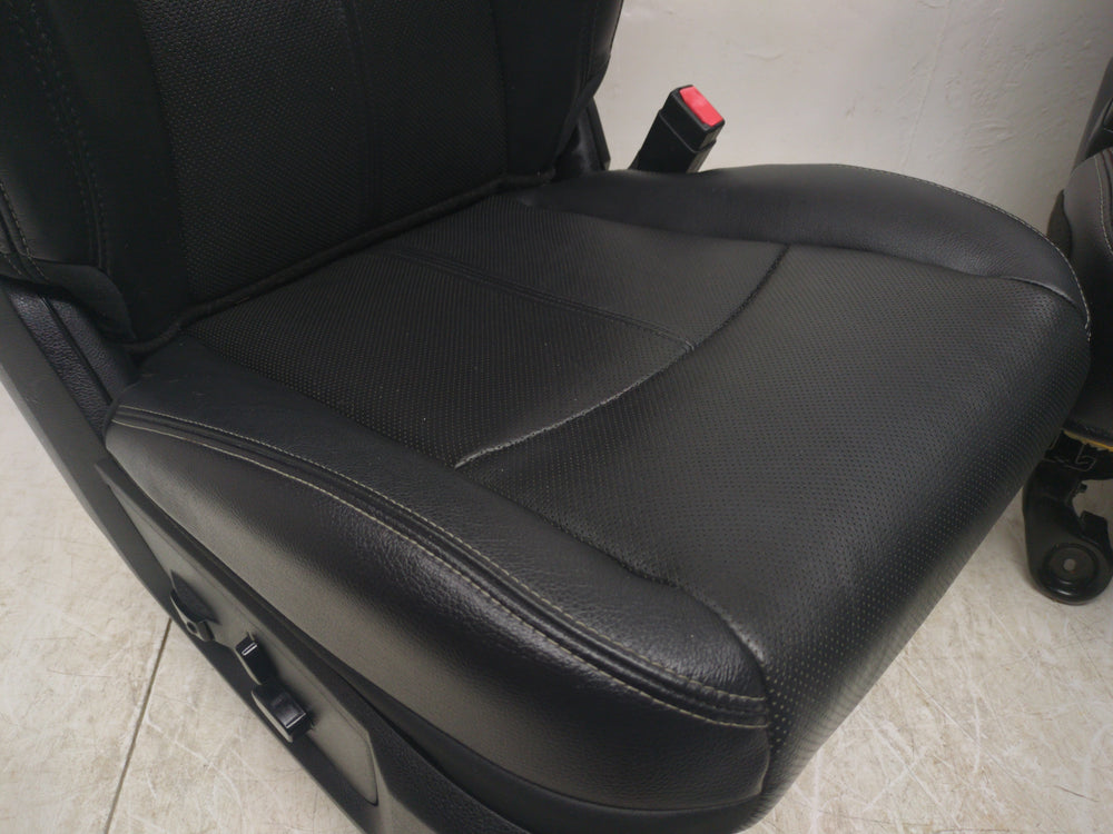 2009 - 2018 Dodge Ram Laramie Seats, Front, Cooled Black Leather, 4th Gen #1610 | Picture # 10 | OEM Seats