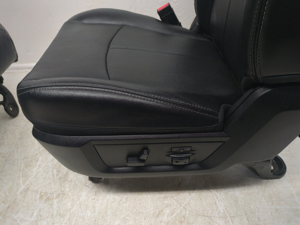 2009 - 2018 Dodge Ram Laramie Seats, Front, Cooled Black Leather, 4th Gen #1610 | Picture # 14 | OEM Seats