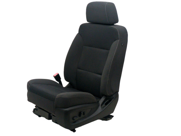 2014 - 2019 GMC Sierra Chevy Silverado Driver Seat, Black Cloth LT Power #1611