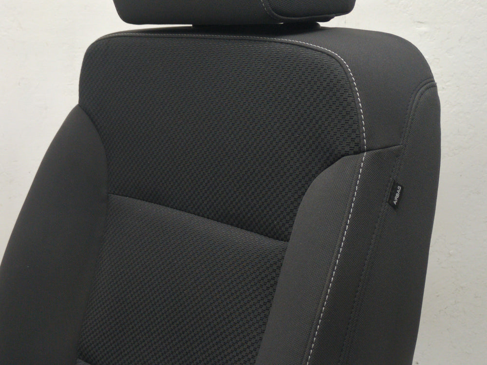 2014 - 2019 GMC Sierra Chevy Silverado Driver Seat, Black Cloth LT Power #1611 | Picture # 16 | OEM Seats