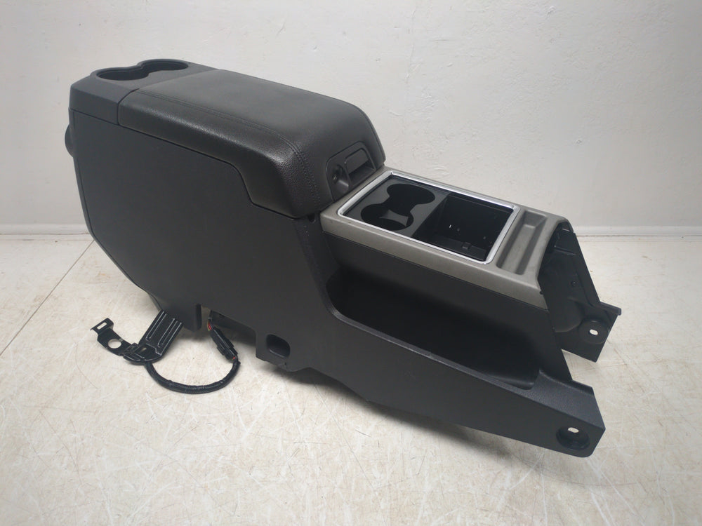 2011 - 2016 Ford Super Duty F250 F350 Flow Through Center Console, Black #1612 | Picture # 4 | OEM Seats