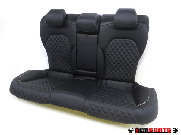 2019 - 2023 Genesis G70 Elite Rear Seats, Quilted Black Leather #559i