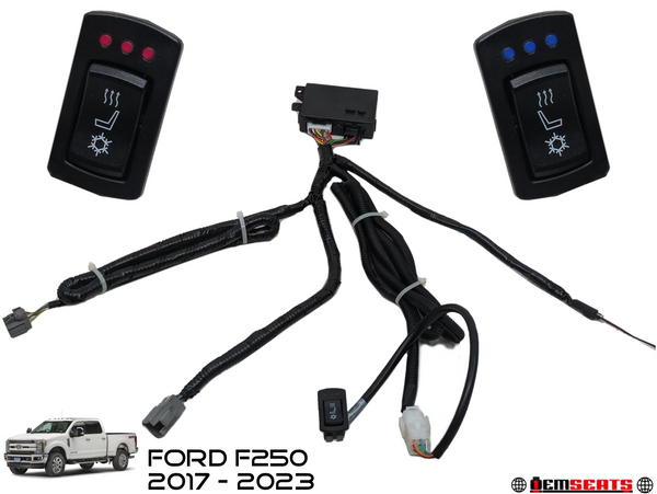 Ford Super Duty Heated & Cooled Seat Install & Retrofit Kit, 2017 - 2023