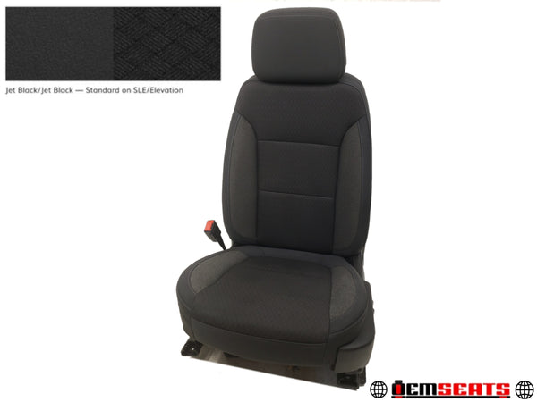 2019 - 2024 GMC Sierra Chevy Silverado Driver Seat, Black Cloth, Powered #1466
