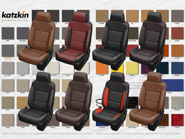 Custom Chevy Tahoe & Suburban Seats, 2015 - 2020, Katzkin Leather