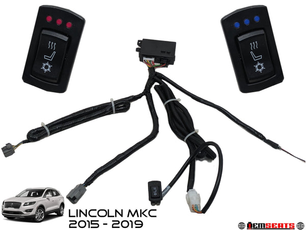 Lincoln MKC Heated & Cooled Seat Install & Retrofit Kit, 2015 - 2019