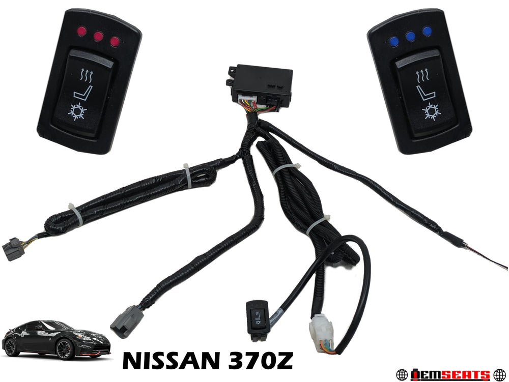 Nissan 370Z Heated & Cooled Seat Install & Retrofit Kit, 2011 - 2020 | Picture # 1 | OEM Seats