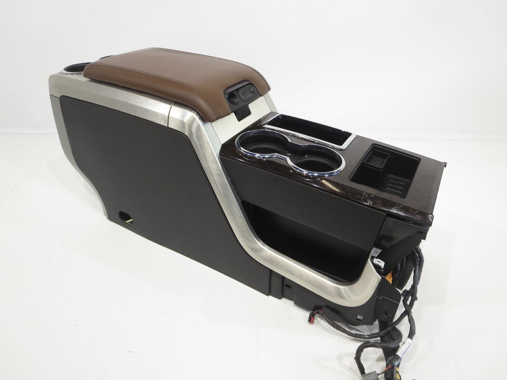 2009 - 2014 Ford F150 Center Console, Flow-Through, With Shifter, Pecan Brown  #0781 | Picture # 3 | OEM Seats