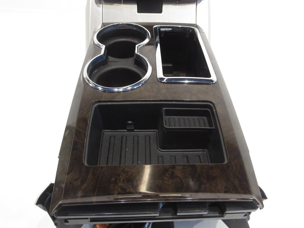 2009 - 2014 Ford F150 Center Console, Flow-Through, With Shifter, Pecan Brown  #0781 | Picture # 4 | OEM Seats